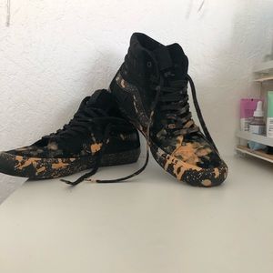 Custom splatter Vans
